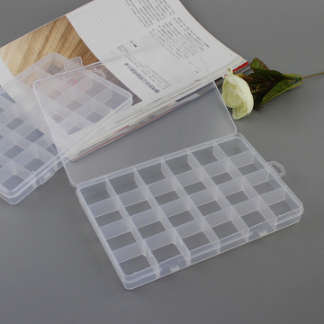 PP Accessories and Tools Storage: 22 Grille Fixed Transparent Bead Box Plastic Packaging