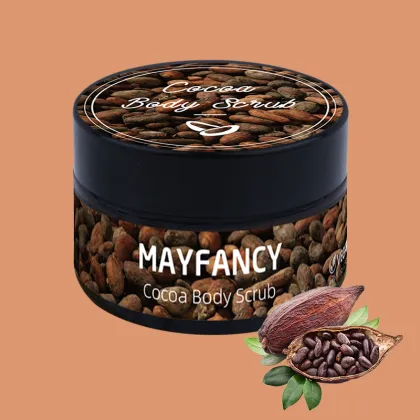 deep cleansing cocoa body scrub for rough skin