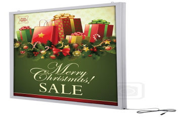 Magnetic Double Sided 3528 Smd Led Light Boxes , Crystal Led Advertisement Display