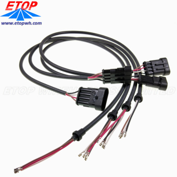 Custom Auto Waterproof DT Connector Cable Assembly