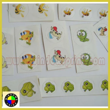 Customized cartoon sticker,paper cartoon sticker