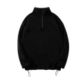 1/4 mezza zip up felpa con cappuccio calda con cappuccio