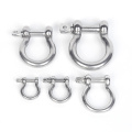 Bow anchor lifting chain shackle with safety