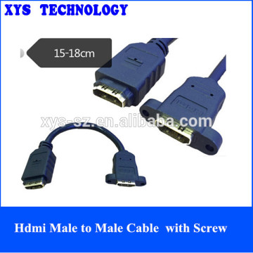 hdmi male to male cable with screw 1.4v