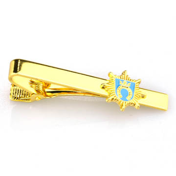 Grampo de gravata dourado personalizado de alta qualidade para homens