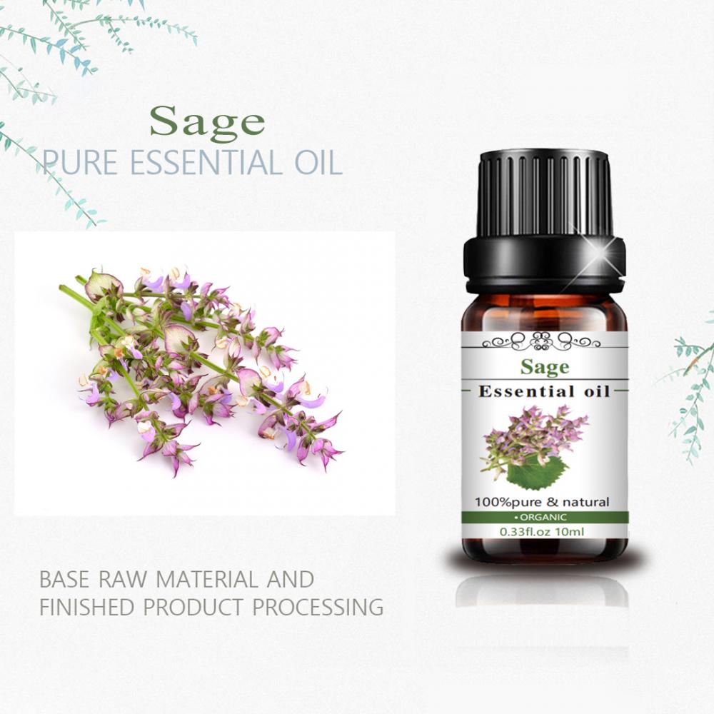 Aceite esencial de Sage superior 100% Natural Organic Clary Sage Oil Sage