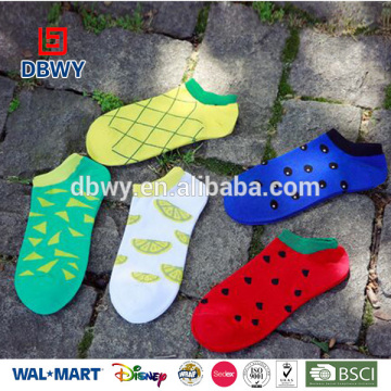 New Design Summer and Autumn Colorful Fruit Socks Combed Cotton Women Ankles