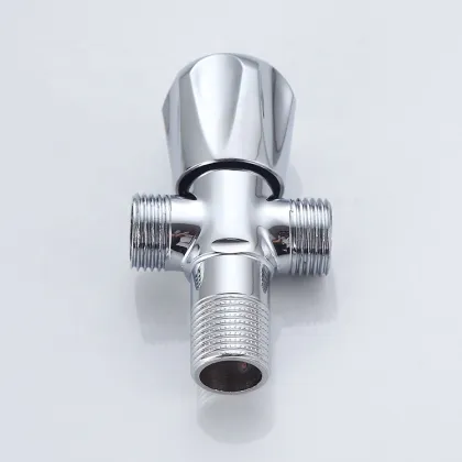 Copper Double Water Triangle Valve: 3 Way Cold and Hot Water Valve