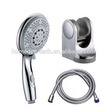 Bathroom Hand-held Shower Head Set with Swith for Full Set,Wall Bracket,Shower Hose