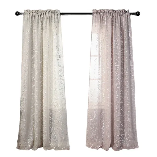 Luxury Printed Sheer Curtains for Living Room