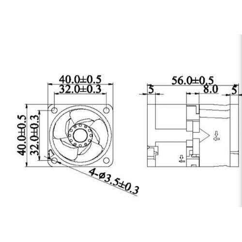 Hot Sale Crown AGX04028 DC FAN cooling fan