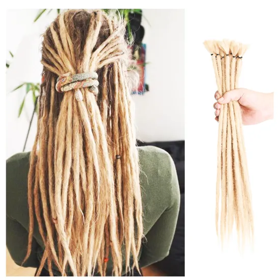 Factory wholesale Dreadlocks Synthetic Braid Hair Extension Crochet Braids Popular Handmade dread locs braiding for women