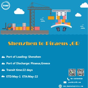 Ocean Freight Shenzhen To Piraeus Greece