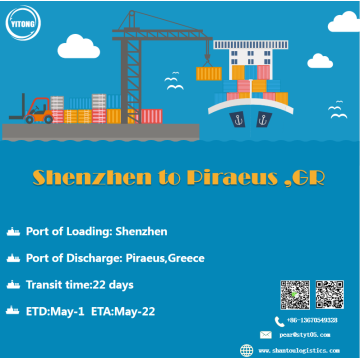 Ocean Freight Shenzhen naar Piraeus Griekenland