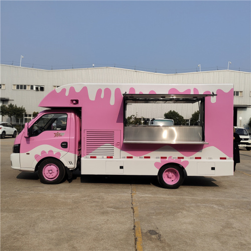 Caminhão de hambúrguer gourmet movido a combustível para comida de rua