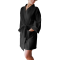 100% cotton spa robe waffle weave bathrobe