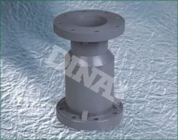 1/2”(d20mm)~12”(d280mm) Cpvc Ball Pvdf Check Valve Flange End Vertical Install Din/ansi/ji