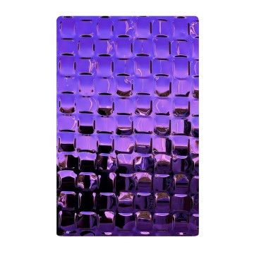 Placa em relevo de aço inoxidável 11