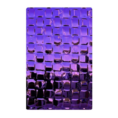 Placa em relevo de aço inoxidável 11