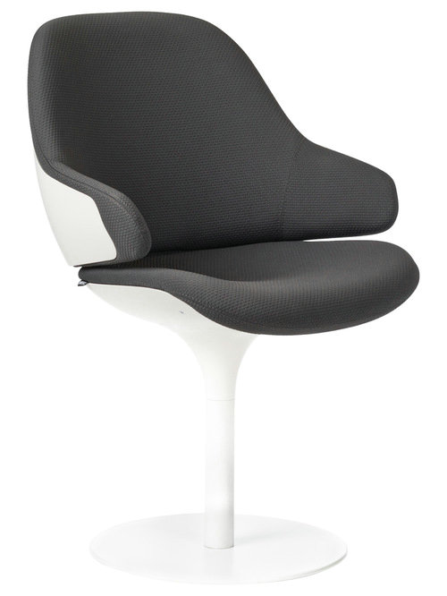 CIEL!TULIPE Swivel easy dining chair with armrests