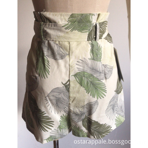Women Shorts with Zip at Side