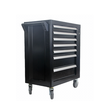 Professional 7-Drawer Tool Storage Cabinet with Steel Construction, 360° Swivel Casters and Built-in Locks - Perfect for Garage Organization