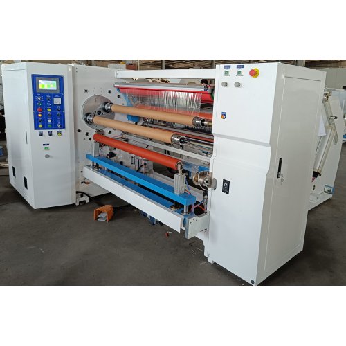 접착 테이프 듀얼 축 자동 교환 되감기 기계