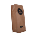 Wholesale customized paper flat bottom coffee bag with valve