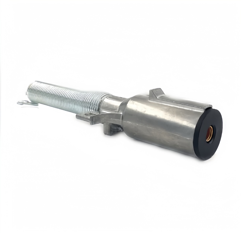 High-Quality 7 Way Trailer Connector Coil Seat 7 Pin Plug Socket Zinc Metal Socket