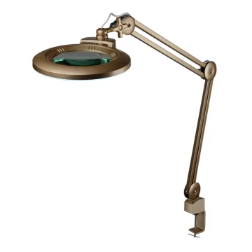 Fashion Glass Beauty Salon Nail LED Desk Lamp for Lash Equipment, Cosmetics, Tattoo, Facial, Eyelash Extension & Magnifying Lens