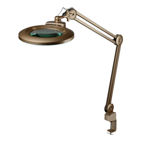 Fashion Glass Beauty Salon Nail LED Desk Lamp for Lash Equipment, Cosmetics, Tattoo, Facial, Eyelash Extension & Magnifying Lens