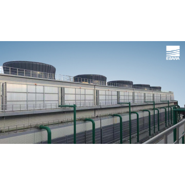 Anti-fog mechanical ventilation cooling tower