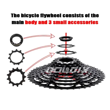 SUNSHINE Bicycle Cassette Black Mountain Bike Freewheel for SHIMANO HG Structure
