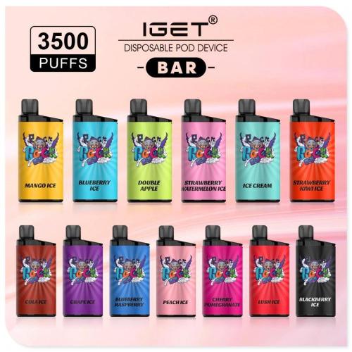 Iget Bar 3500 퍼프 일회용 vape pod 호주