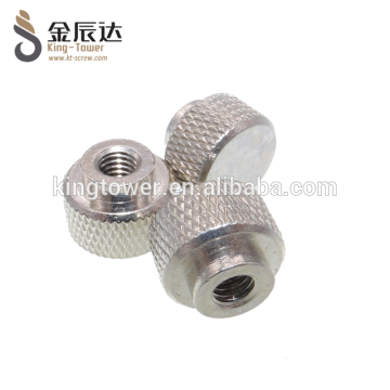 stainless steel knurled motor custom cap step nut