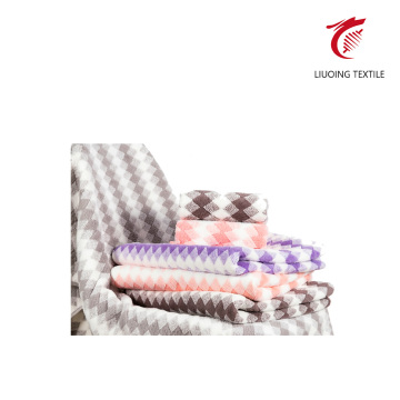 Coral Fleece Diamond Grid Towel
