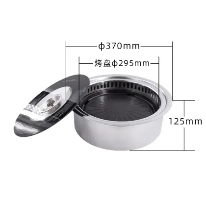 Professional Smoke-Free Barbecue Table for Commercial Use