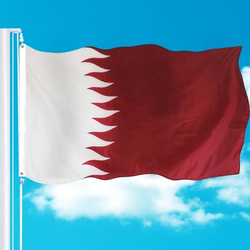 custom printed vivid color polyester world qatar flag