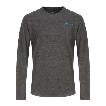 High Quality Custom LOGO Men's Merino Wool Crew Neck Base Layer Top - WOOLOVE Underwear