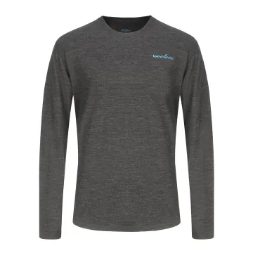 High Quality Custom LOGO Men's Merino Wool Crew Neck Base Layer Top - WOOLOVE Underwear