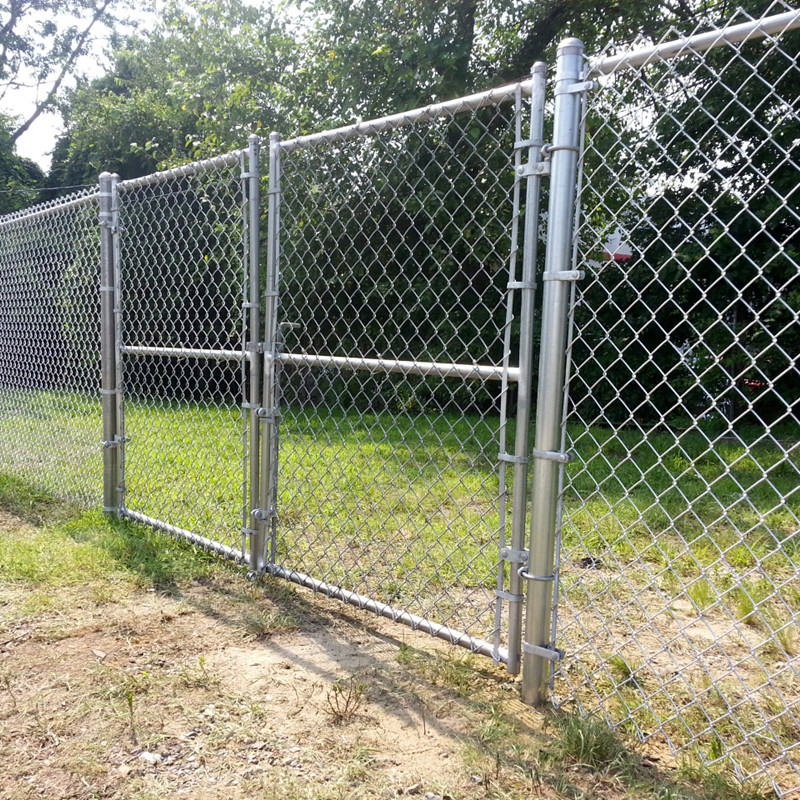 chain link infilled fence gates