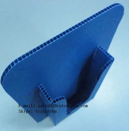 coroplast sheet cutting folding sample making machine