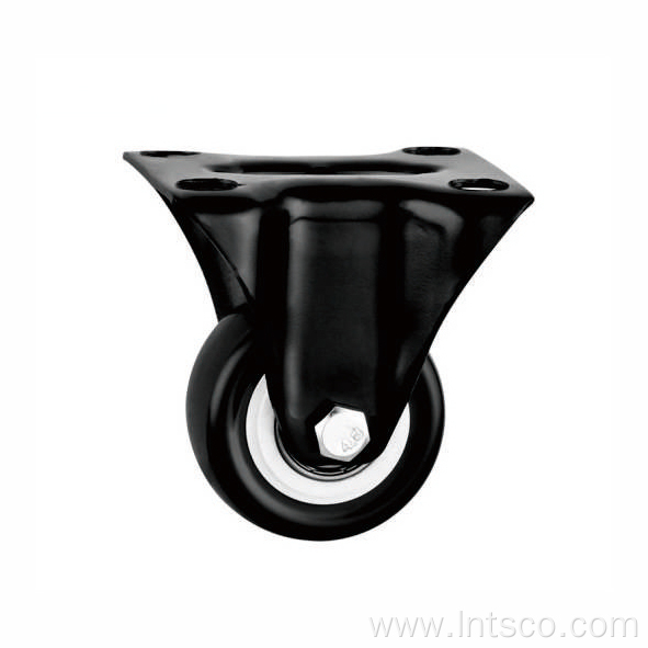 1.5 inch White PP Core​ Black PVC Casters