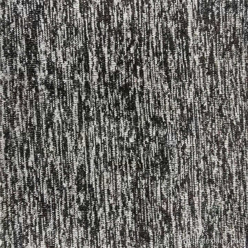 Tissu tricoté noir de jersey de robe de jacquard de polyester fait sur commande