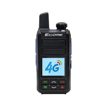 ECOME ET-A33 4G LTE POC Handheld Communication Radio Sim Card Android Walkie Talkie 100km Long Range