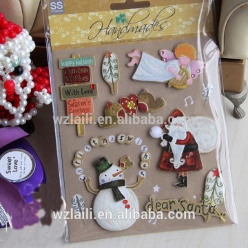 2015 Newset christmas decoration manual sticker