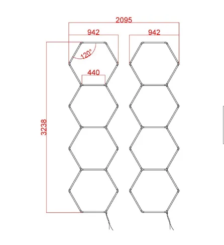 Aluminum PC Magic LED Car Wash Lights 672W 6500K Honeycomb Car Wash LED Lamps