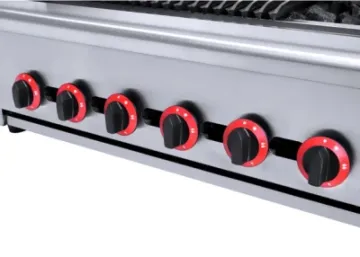 Professional Commercial Kitchen Equipment Counter Top Gas Lava Rock Grill