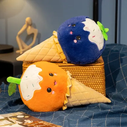 Custom Fruit Ice Cream Plush Pillow