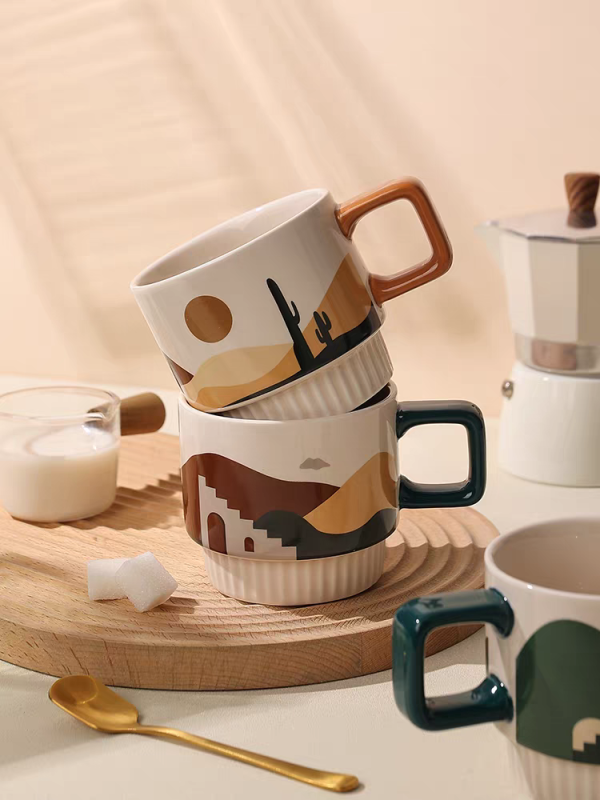 Scenery - Inspired Ceramic Mugs Set